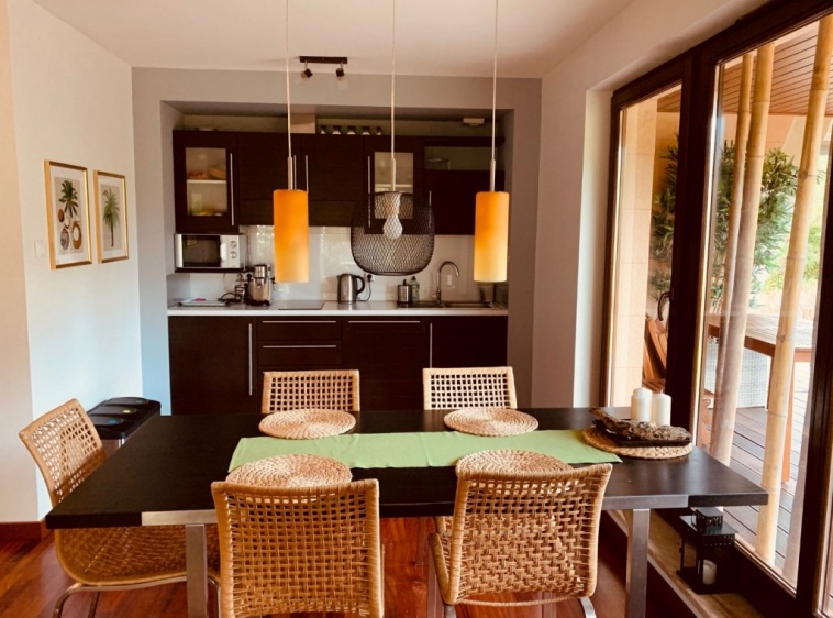 Apartament Bornholm w Willi na Wydmie Salon z jadalnią?v=1.0