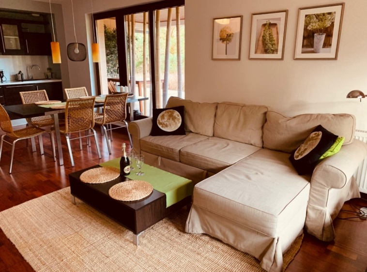 Apartament Bornholm w Willi na Wydmie Salon z jadalnią?v=1.0