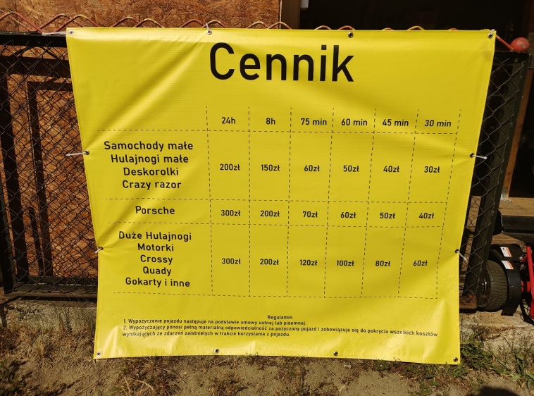 Wypożyczalnia pojazdów elektrycznych Pod Kogutem