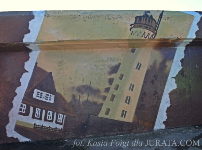 Murale w porcie Hel