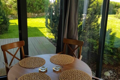 ul. Mestwina - widok na ogr&oacute;d