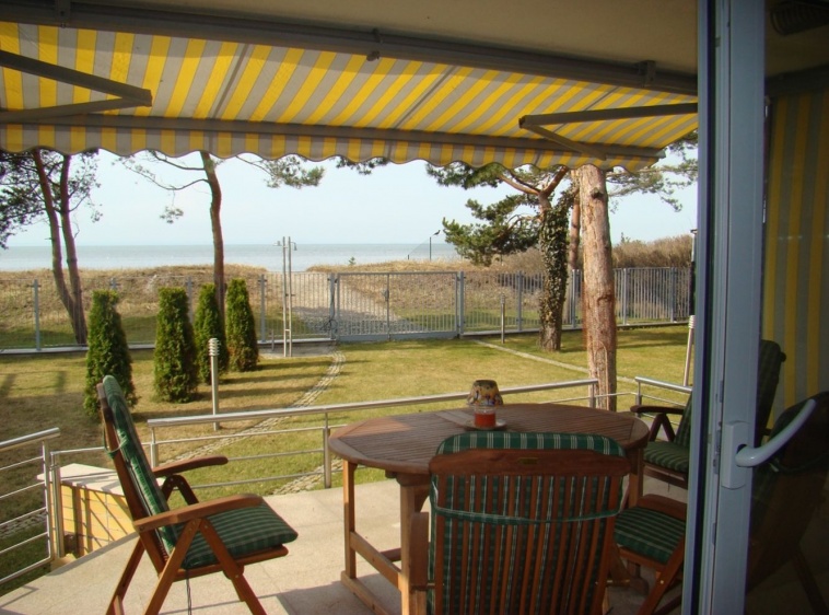 Apartament EDEN w Willi PLANO Widok z dolnego tarasu