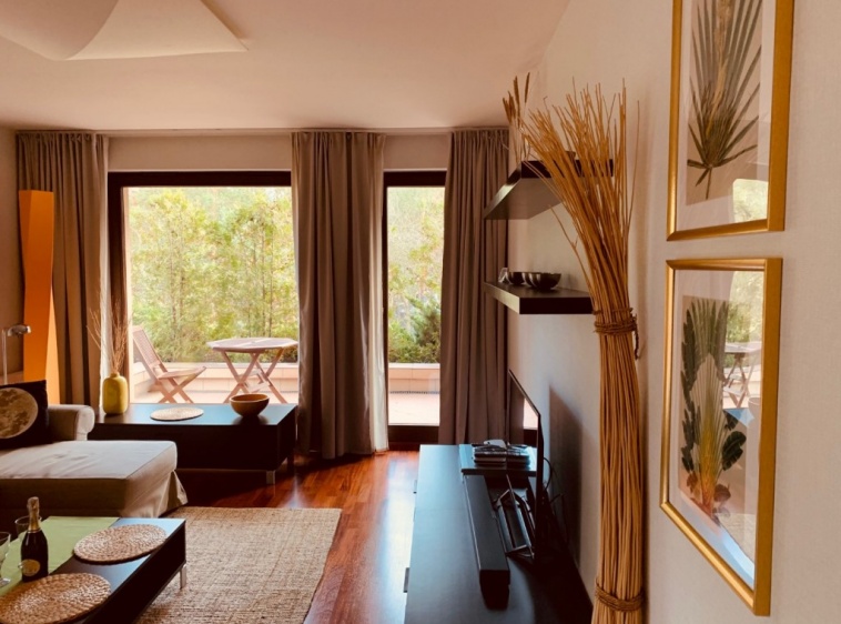 Apartament Bornholm w Willi na Wydmie Salon z jadalnią?v=1.0