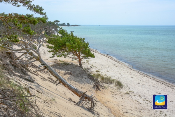 Plaży w Juracie nie da się pomylić z żadną inną.