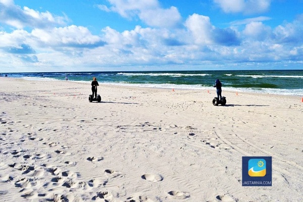 Inna forma plażowania czyli podróż na Segway'u.